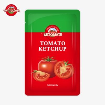 OEM 50g Sachet Ketchup bietet eine bequeme, benutzerfreundliche Verpackung zum Fabrikpreis