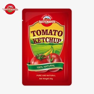 Fabrik Custom 50g S Sachet Ketchup zur Bereitstellung von ISO HACCP FDA Zertifizierung Bestseller Welt