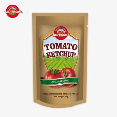 Fabrik-Original-ISO-Sachet Ketchup 56g Naturgeschmack Süß und sauer Geschmack