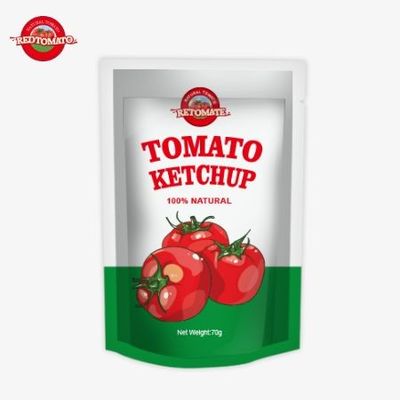 Bequeme 70g-Taschen Ketchup erfüllen internationale Standards und werden zu Fabrikpreisen angeboten.