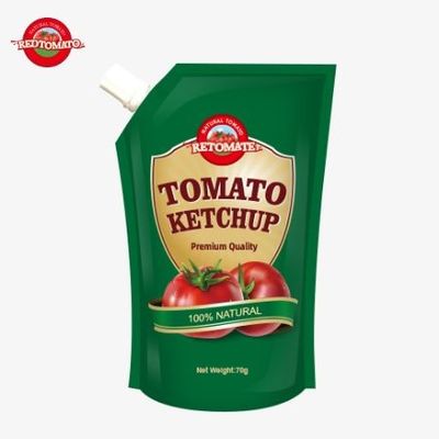 Wir bieten 70g Ketchup-Taschen an, die internationalen Standards entsprechen, zu Fabrikpreisen.