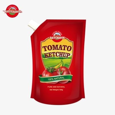 OEM 140g Ketchup-Taschen erfüllen internationale Standards zu Fabrikpreisen