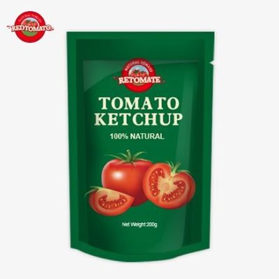OEM 200g Sachet Ketchup reiner natürlicher Geschmack perfekt für China Fabrikpreis