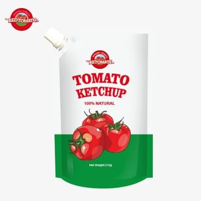 OEM-Fabrikproduktion von 210g Ketchup-Beuteln mit reinem natürlichen Geschmack
