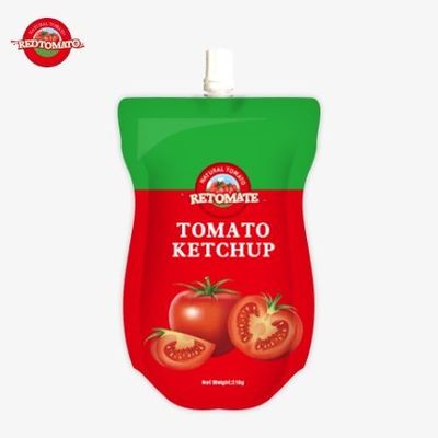 Herstellung von 210g Ketchup-Säcken in einer OEM-Fabrik mit einem reinen und natürlichen Geschmack