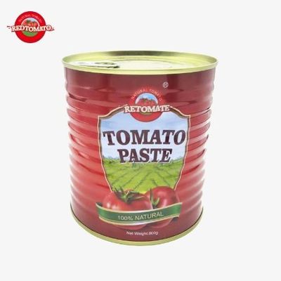 Retomate Eigenmarke 800g Tomatenmark in der Dose  Brix 28-30%  Marken- und Verpackungsdesign anbieten